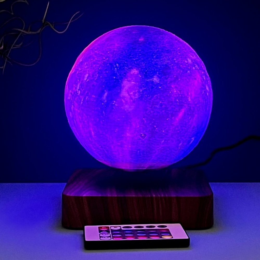 Magnetic Levitating & Spinning Galaxy Night Lamp - With Remote